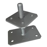 Bases regulables de pilar - 160x100x160 Colocada