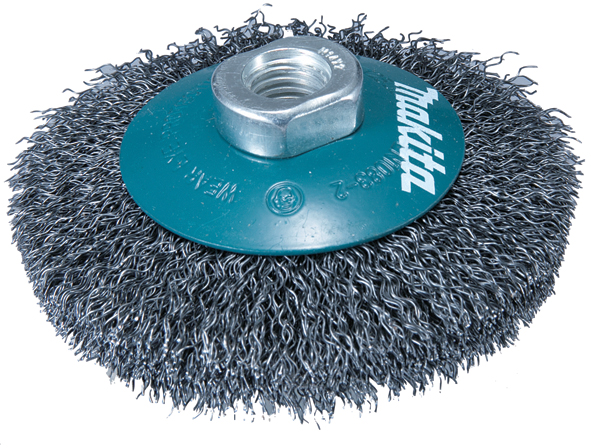 Grata para amoladoras cepillo oblicuo rizado