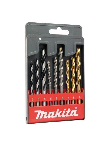 Estuche de brocas para metal (3), ladrillo (3) y madera