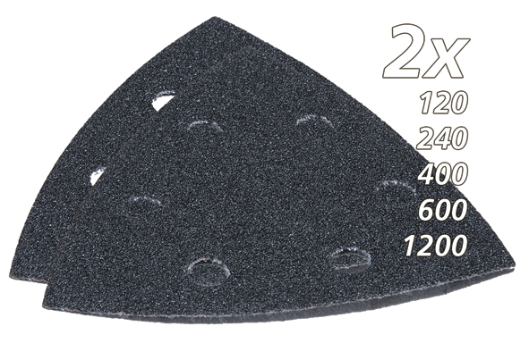 Lijas para materiales duros como piedra, mármol o cristal (2uds de cada)