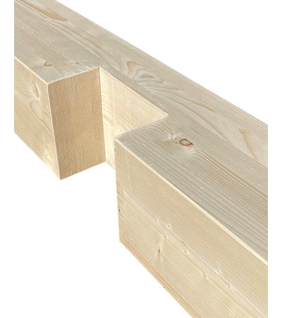 Unión media madera
