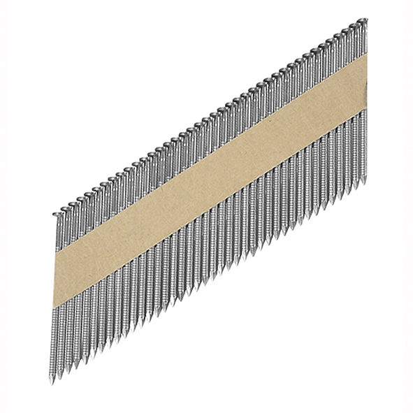 Clavos encintados en papel con cabeza tipo D Acero galvanizado por fundición