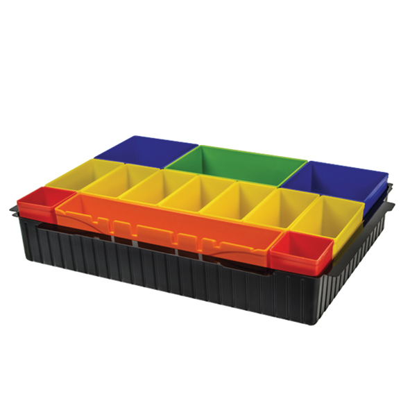 Plástico interior clasificador de colores